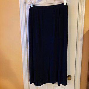 Selection by Ulla Popken Slinky Black Maxi Skirt
